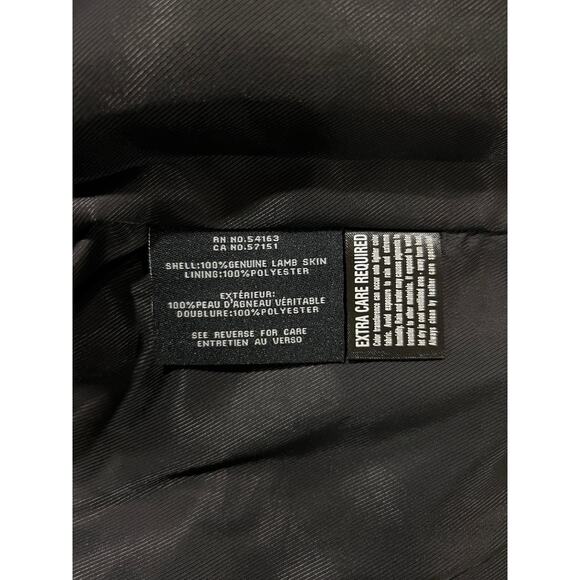 NWT Cole Haan Women’s Wing Collar Leather Jacket - Picture 5 of 7